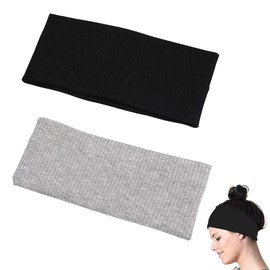 Sports Headband, Sports Earmuffs, Highly Stretchy Headband for Yoga, Running, Cycling, Basketball, Running, Sports Headband for Men and Women, Pack of 2