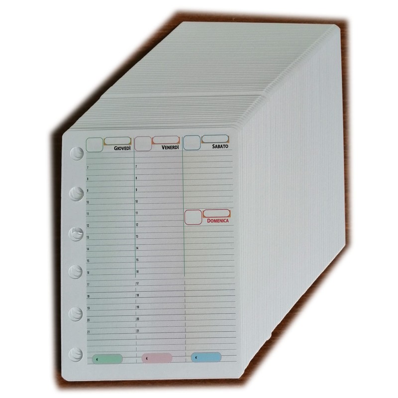 Replacement Pocket Format 8 x 12 cm with 6 Holes