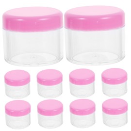 FOMIYES Travel Cream Containers Refillable Mini Plastic Jars Lids for Cosmetics