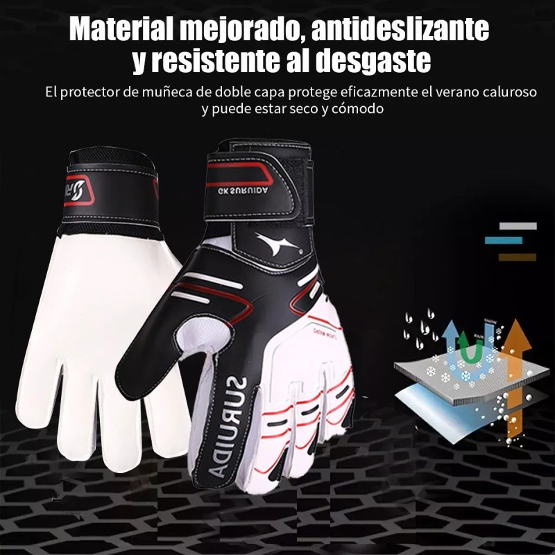 Guantes Profesionales Con Varillas Para Portero De Fútbol
