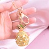 Cute Pineapple Shaped Rhinestone Keychain Car Bag Phone Purse Charm