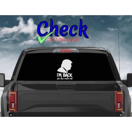 I'm Back - Did You Miss Me | FKH | | Trump - Vance - 2024 - MAGA | Vinyl Decal by Check Custom Design | Funny Political Decal | Multiple Colors and Sizes