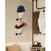CHADWICK Mannequin Head Wall Mount, Hanging Wig Stand for Wigs,