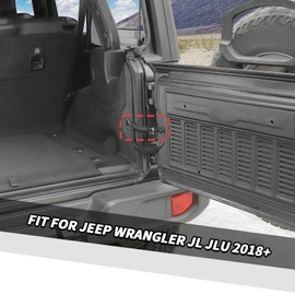 Jimen for JL Tailgate Check Strap, Rear Door Limiter Strap Tailgate Stopper Fit for Jeep Wrangler JL & Unlimited 2018-2025