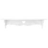 Fdit PVC Hollowed Love Shape Wall Shelf, Space-Saving Wall Shelf
