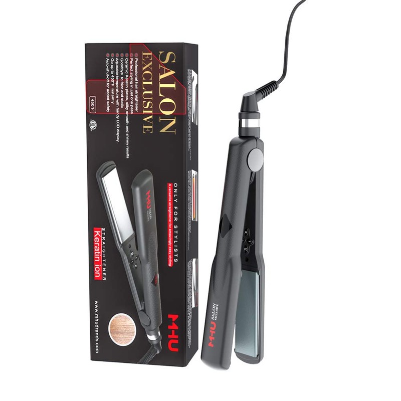 Professional Hair Straightener 2 in 1 Dual Voltage Curling Iron