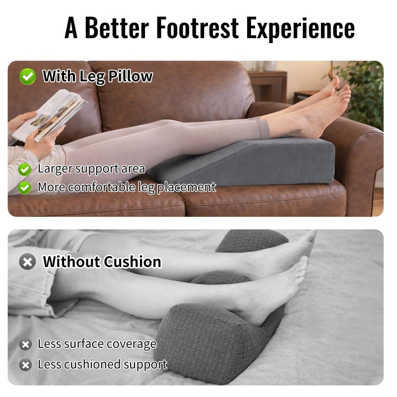 Extra Large Recliner Leg Pillow, 20" x 16" x 5"