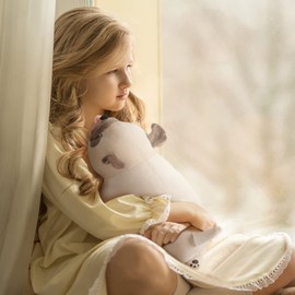 Bulldog Plush Toy, 50cm Stuffed Animal Throw Plushie Pillow Doll, Soft Fluffy Puppy Dog Hugging Cushion - Present for Every Age & Occasion