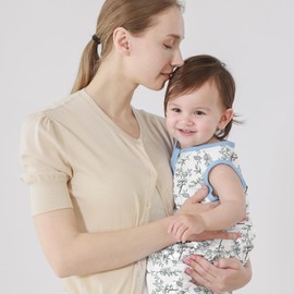 Mosebears Baby Sleeping Bag, Summer Sleeping Bag, 0.5 Tog Baby Sleeping Bag, 100% Cotton, Breathable Baby Sleeping Bag (3 Pack, Blue, S)