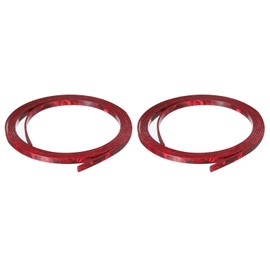 MECCANIXITY 2 Pcs Plastic Binding Purfling Strip 1650x5x1.5mm Guitar Binding Edge Trim for Acoustic Classical Guitar Parts Accessories Red