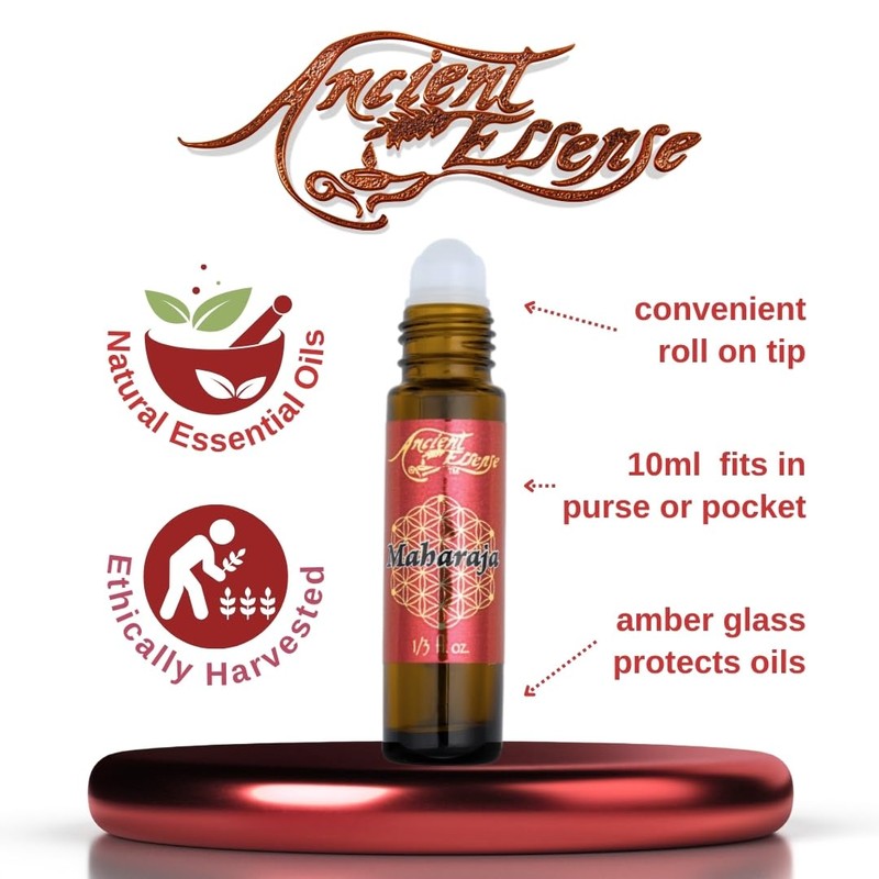 Ancient Essence Maharaja Roll On Essential Oil a Delicate Patchouli