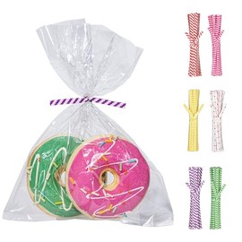 DelightfulWrap Cello Bags, 200Pcs 4"x 6"Clear Cellophane Bags with 200 Twist Ties for Small Gift Wrapping, Packaging Candies,Popcorn,Bakery,Chocolate,Cookies, Party Favor