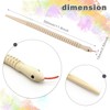 DIY Craft Wooden Kit, 6 Flexible Snakes for Painting with