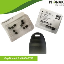 Cap Dome 4.0 XSmall for Phonak, 2 Pack/20 Domes, Genuine OEM Switzerland Hearing Domes by Sonova 054-0788 (2 Pack XSmall)