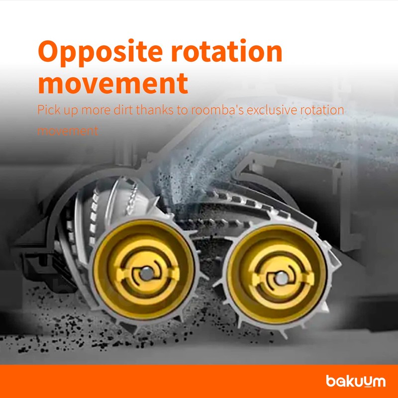 BAKUUM x2 Main Rollers Central Brush for iRobot Roomba 800