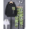 PureChapter Boys Pants Set 2Pcs Clothes for Boys Hooded Sweatshirt