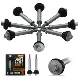 8+2Set Ls Valve Cover Bolts with Grommet Seals, Alloy Steel Valve Cover Fasteners - LS1 LS3 LM7 LC9 LQ4 L96- Fits1999-2013 4.8L 5.3L 5.7L 6.0L 6.2L LS Engines