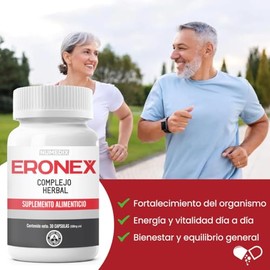 ERONEX (6 Frascos) - L-Arginina, Zinc | Suplemento Alimenticio 100% Natural