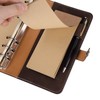 A6 PU Leather Notebook Loose Leaf 6 Ring Binder for