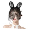 BESPORTBLE Lace Rabbit Ear Headband for Women Stylish Bunny Ear