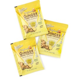 Prince of Peace Ginger Honey Crystals, Lemon, Caffeine Free, 30 Sachets, 18 g Each
