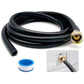 Leakproof Dehumidifier Drain Hose 3/4 Inch FHT Connection Brass Interface to Prevent Water Leakage 12 Feet Thickened Dehumidifier Hose with Rustproof Durable Connector Fits for Most of Dehumidifiers