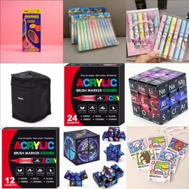 Colorful bags(markers,pen, for wiritng, painting)--come back to my live and waiting for yours:_7 bags(at least 10 bags)_yellow