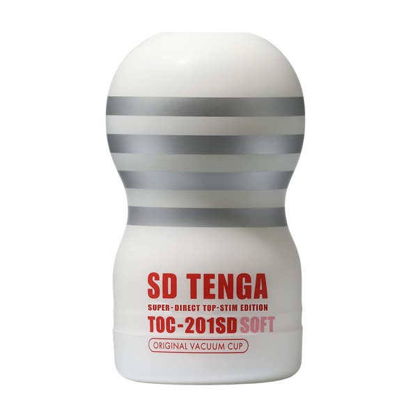 TENGA New SD TENGA Original Vacuum Cup, Soft, Short Type, Deep Butt, White, 1 Piece (x1)