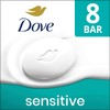Dove Beauty Bar Soap Sensitive, 8 Bars for Sensitive Skin,
