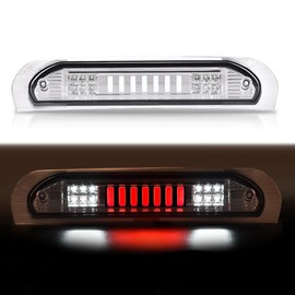 GRAND ORANGE LED 3rd Brake Light Compatible with 2002-2008 Dodge Ram 1500/2003 2004 2005 2006 2007 2008 2009 Dodge Ram 2500 3500(Fits Models with Cargo Lights Only) Clear Lens Chrome Housing