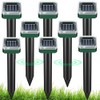 Mole Repellent for Lawns 8 Pack, Solar Powered Mole Repeller