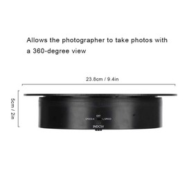Turntable Electric, 23.8 cm 360° Rotation Electric Turntable for Photography, 2 Speed 5 kg, Portable Electric Display Stand for Display Jewellery, Watches, Mobile Phones and Shoes