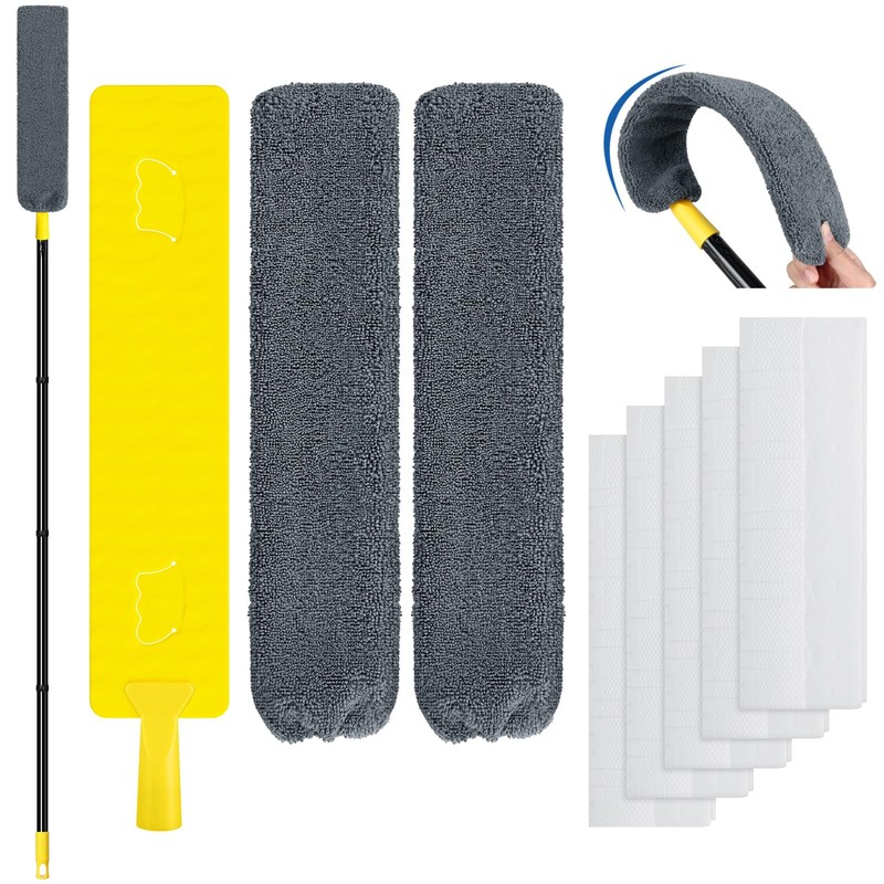 Qaestfy Under Appliance Cleaning Tool with Long Handle, 2 Reusable