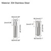 sourcing map 304 Stainless Steel Dowel Pins, 20Pcs 2.1x2mm and
