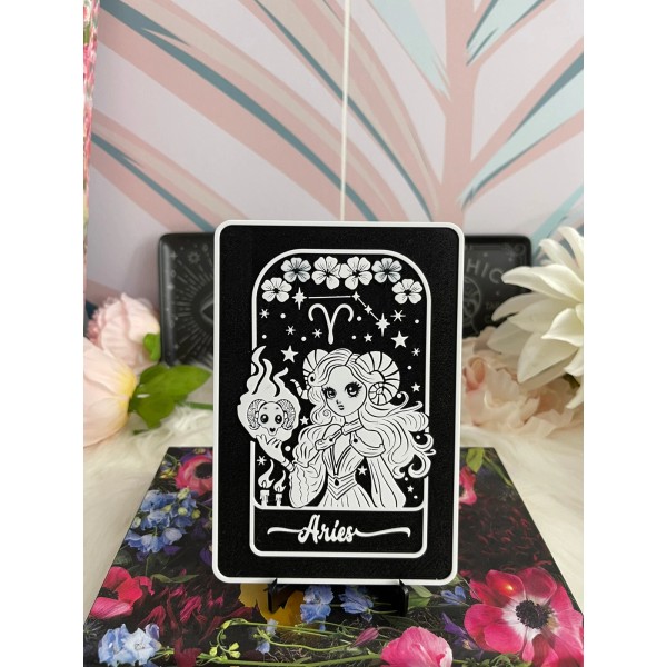 Aries Zodiac Sign 3D Printed Art - Unique Astrology Gift