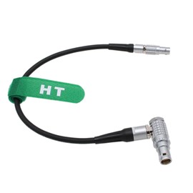 HangTon Komodo-X Power Cable for RS3 Gimbal Tilta Pass Through Plate to RED DSMC2 DSMC3 Camera, 2 Pin Male to 6 Pin Female Right Angle 30cm