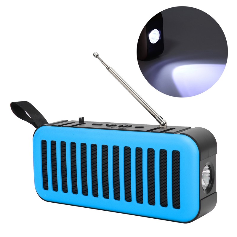 D6‑2 Wireless Bluetooth Speaker Mini Portable Solar Powered Subwoofer Support