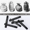 STAPENS 6 Pack Compressed Charcoal Sticks, Vine Charcoal Stick for