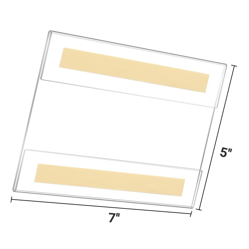 Ludery Acrylic Sign Holder - 5x7 Horizontal Wall Mount Sign