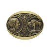 Urban Backwoods Indian & Bison II Belt Buckle for Interchangeable