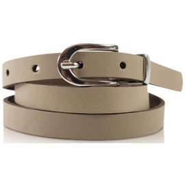 fashionchimp ® Basic Women's Belt Made of 100% Genuine Leather, Slim Belt, Width Approx. 1.5 cm, Made in Germany -