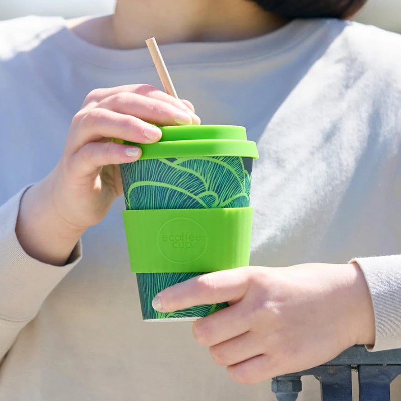 Ecoffee Cup 812 028 Reusable Eco Friendly Cup Saucer 350ml