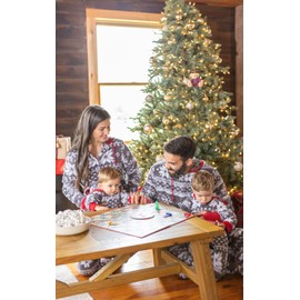PajamaGram Family Pajamas Matching Sets - Christmas Onesie, Gray, Pets, XS