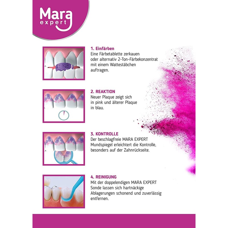 Plaque Remover Set with Tooth Dyeing Tablets, Colouring Toothpaste, Dental