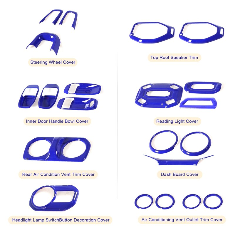YIUIY 21PCS Full Set Interior Decoration Trim Kit Compatible with
