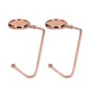 kwmobile 2 x Table Handbag Holder Hook - Non-Slip Bag