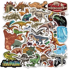 Unbranded 50 Dinosaur Stickers T-Rex Stego Ankilo Raptor Trike Bronto Vinyl Decal