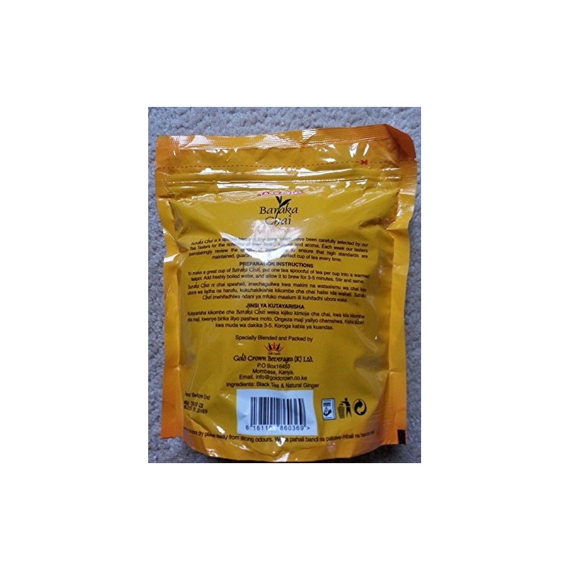 JACKIELYNA'S Pure Kenyan Baraka Tangawizi (Ginger) Chai Tea Leaves Powder-