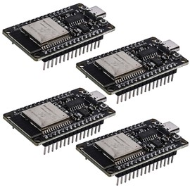 Behogan 4 pieces ESP32 development board NodeMCU modules, ESP-32S development board 2.4 GHz dual core WiFi Bluetooth 2-in-1 microcontroller, ESP32 USB C NodeMCU development board, CH340C chip