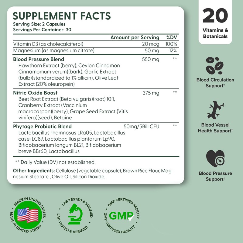 nooro Vital Flow Advanced Blood Circulation Supplement with Nitric Oxide